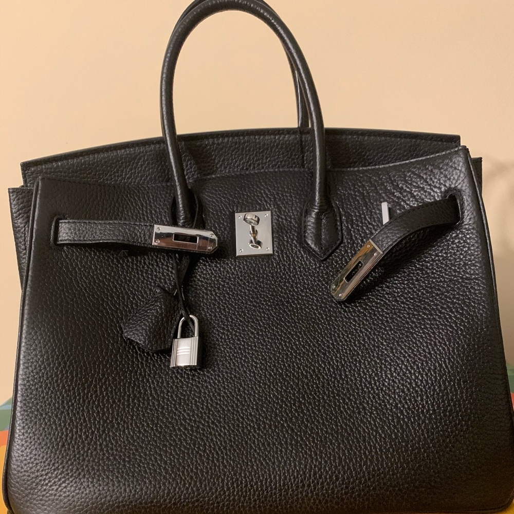 Real leather 35 cm b style bag no stamp!